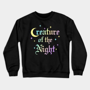 Creature of the Night Rainbow Crewneck Sweatshirt